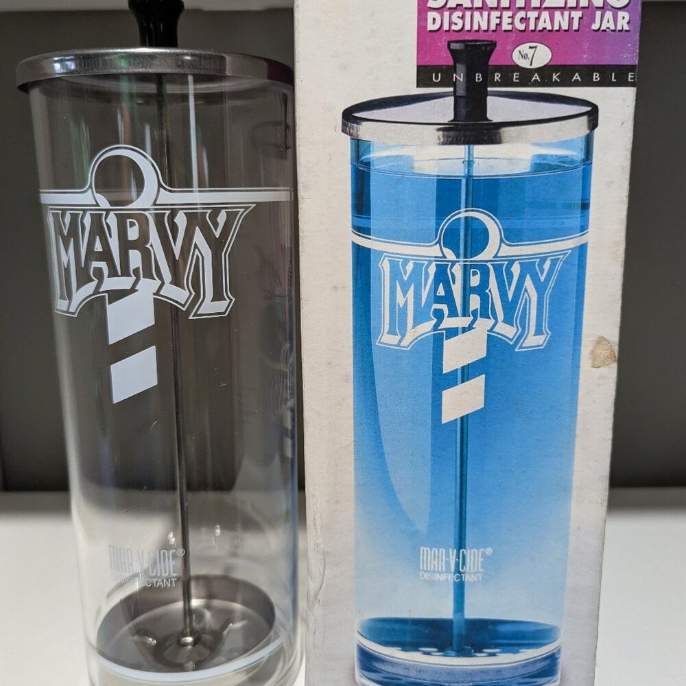 Marvy No. 7 Sanitizing Disinfectant Jar – Unbreakable Acrylic, new